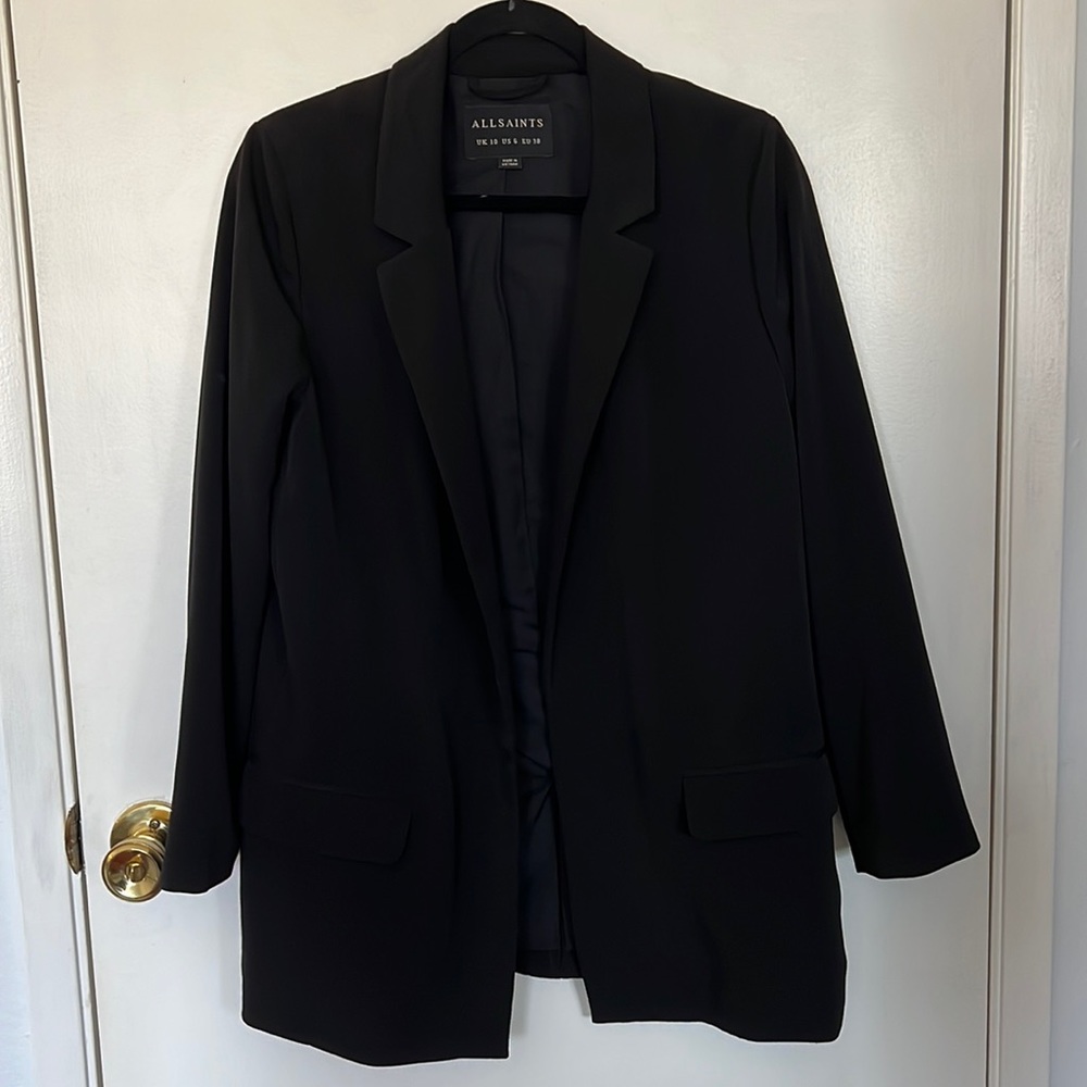 All saints black blazer